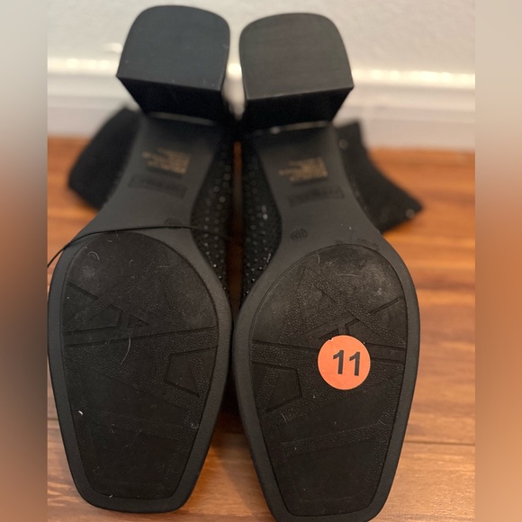 ANDIAMO Women’s Rhinestones Black Ankle Booties Size 11 - Picture 5 of 6